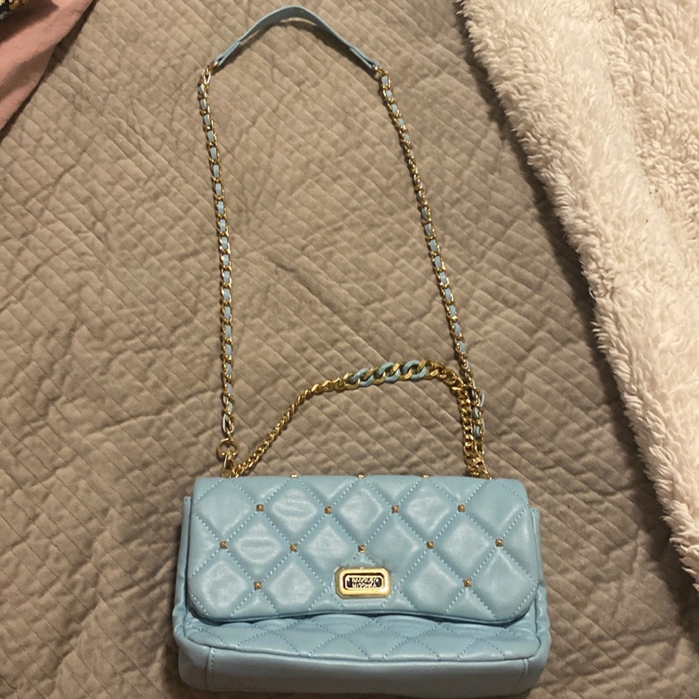 new blue bag has a lot of space